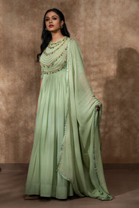 Dew Drops Gown - Sage Green